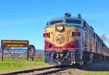 Napa Valley Wine Train is a popular way to tour to tour California's wine country.