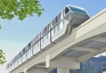 Rendering of monorail
