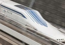 A DC-NYC maglev train would rely on technology similar to that of this Japanese SCMaglev demonstration train.