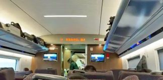 A Chinese on-train behavioral warning video has been posted on Twitter by journalist James O'Malley.