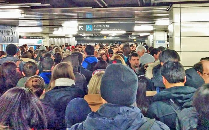 Toronto's crowded Bloor-Yonge hub is the city's busiest subway station.