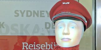 German rail operator Deutsche Bahn is currently testing FRAnny the consierge – an AI-guided robotic talking head.