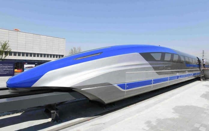 China has introduced a maglev bullet train capable of traveling at 600 km/h (372 mph).