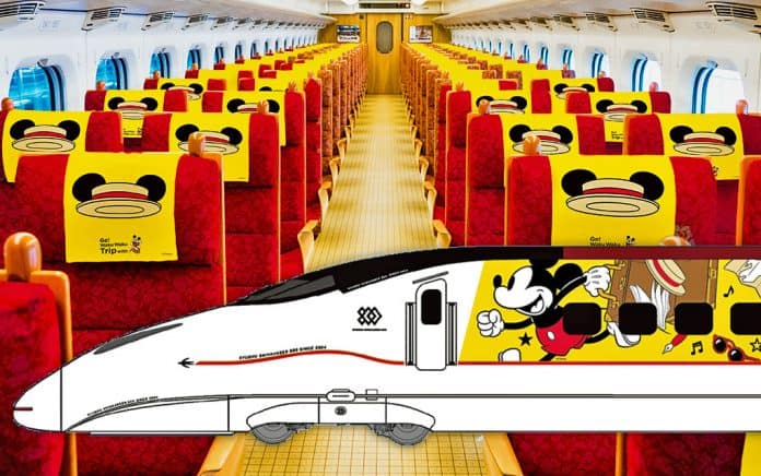 To celebrate the 90th birthday of Disney's famous mouse, Japan's JR Kyushu will operate a Mickey Mouse Shinkansen bullet train.