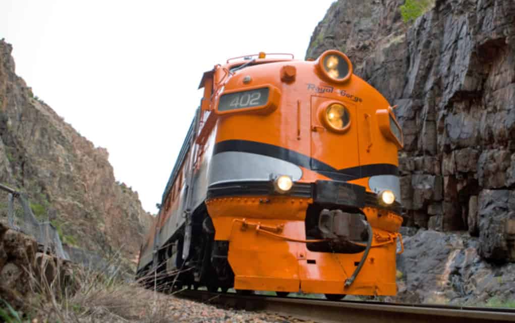 The Royal Gorge Route Railroad has rolled through the Colorado Rockies for over a hundred years. 