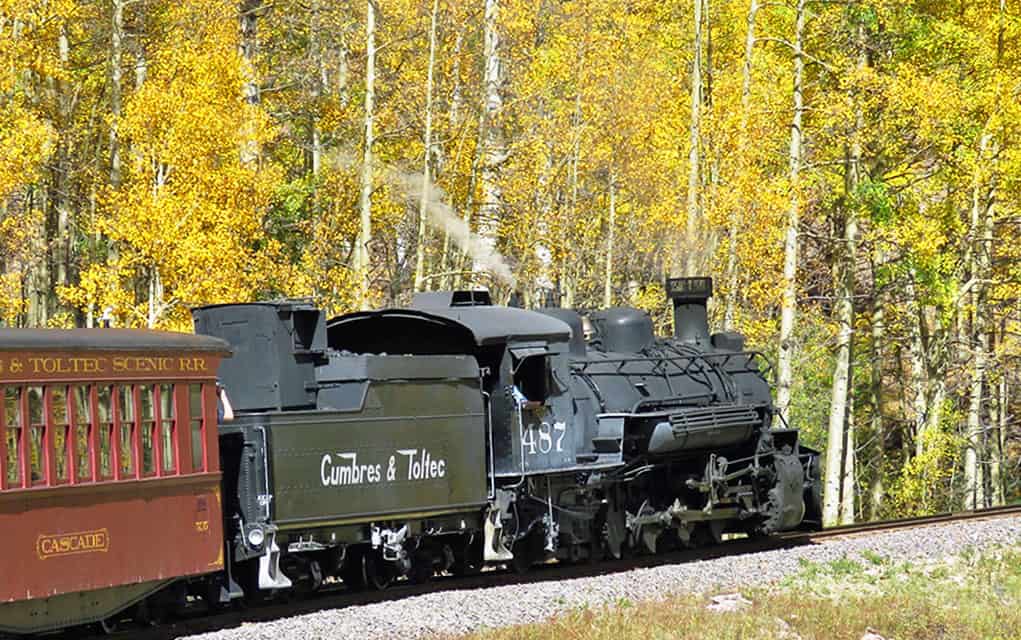Steam train on the Cumbres & Toltec Scenic Railroad