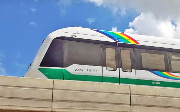 Honolulu rail system train