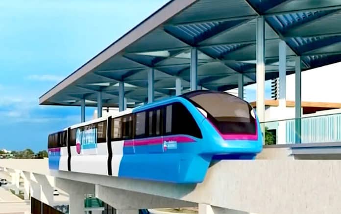 Miami- Miami Beach monorail, rendering