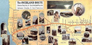 Overland Route map