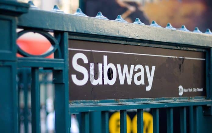 NYC subway entrance
