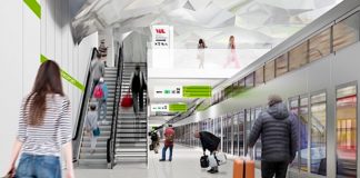 Montreal airport station rendering