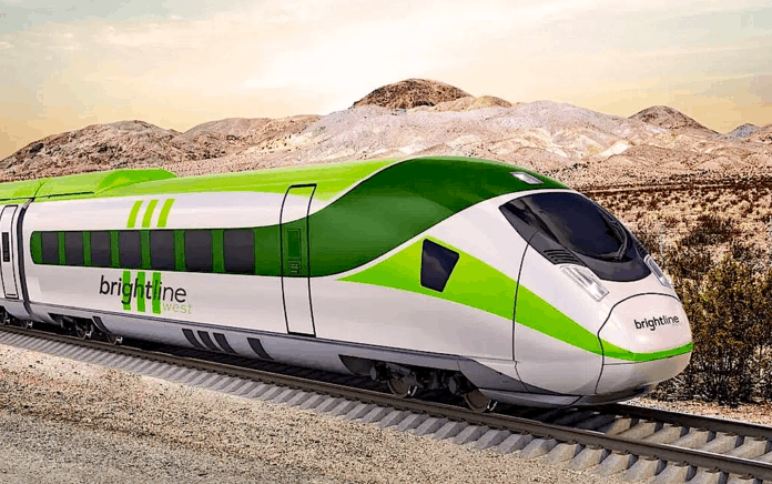 Brightline West high-speed train concept