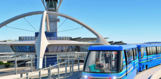 LAX people mover rendering