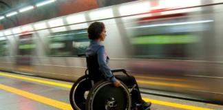 wheelchair transit rider