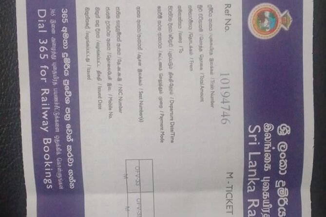 Train from Kandy to Colombo - The Sum Up